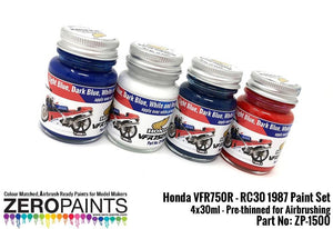 Zero Paints ZP-1500 Honda VFR750R - RC30 1987 Paint Set 4x30ml – zdjęcie 3