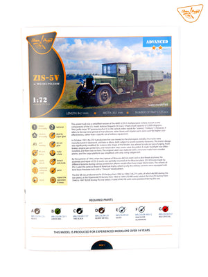 Clear Prop! CP72053 Soviet ZiS-5V - &amp;#39;W Wojsku Polskim&amp;#39; (Advanced Kit) 1/72 – obrázek 17