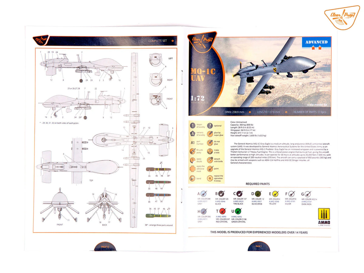 Clear Prop! CP72028 MQ-1C UAV 1/72 – image 17