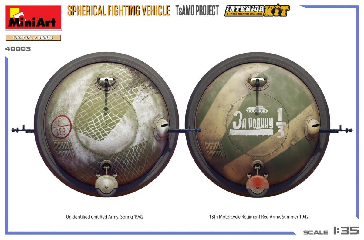 MiniArt 40003 SPHERICAL FIGHTING VEHICLE. TsAMO PROJECT. INTERIOR KIT 1/35 – zdjęcie 4