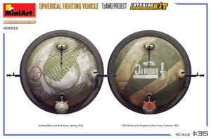 MiniArt 40003 SPHERICAL FIGHTING VEHICLE. TsAMO PROJECT. INTERIOR KIT 1/35 – zdjęcie 4