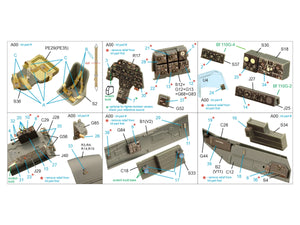 Quinta Studio QD48386 BF 110G 3D-Printed &amp;amp; coloured Interior on decal paper (Eduard) 1/48 – zdjęcie 2