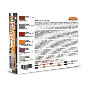 Lifecolor XS14 Acrylic color Set Italian Railways Set 2 6x22ml – image 2