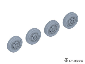 E.T. Model P35-104 WWII German Sd.Kfz.234 Small Diameter Weighted Wheels Type.4 1/35 – zdjęcie 2