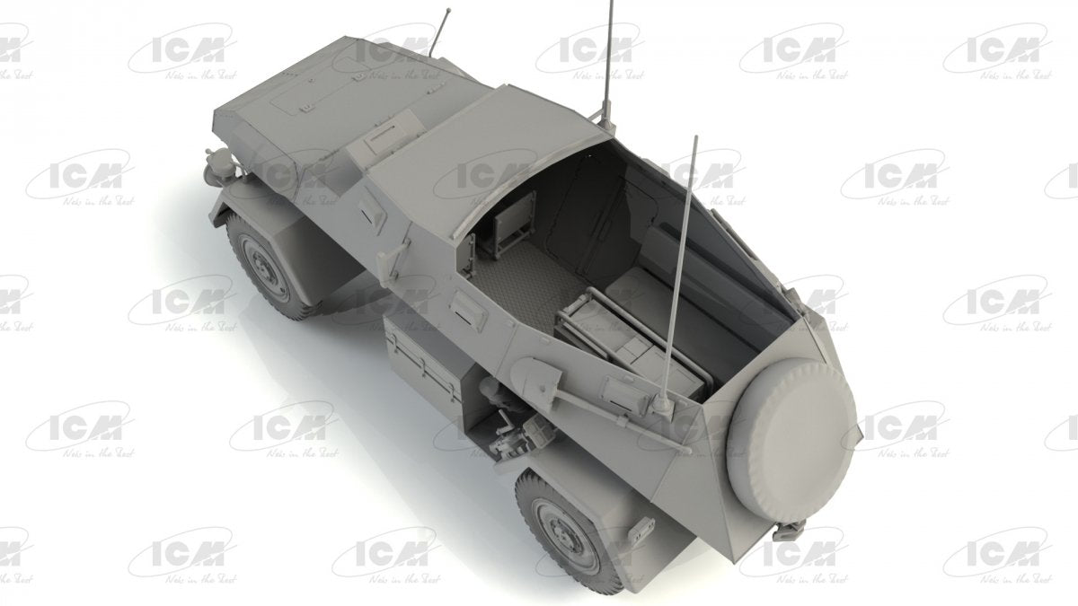 ICM 35110 Sd.Kfz. 247 Ausf.B, German Command Armoured Vehicle 1/35 – zdjęcie 5