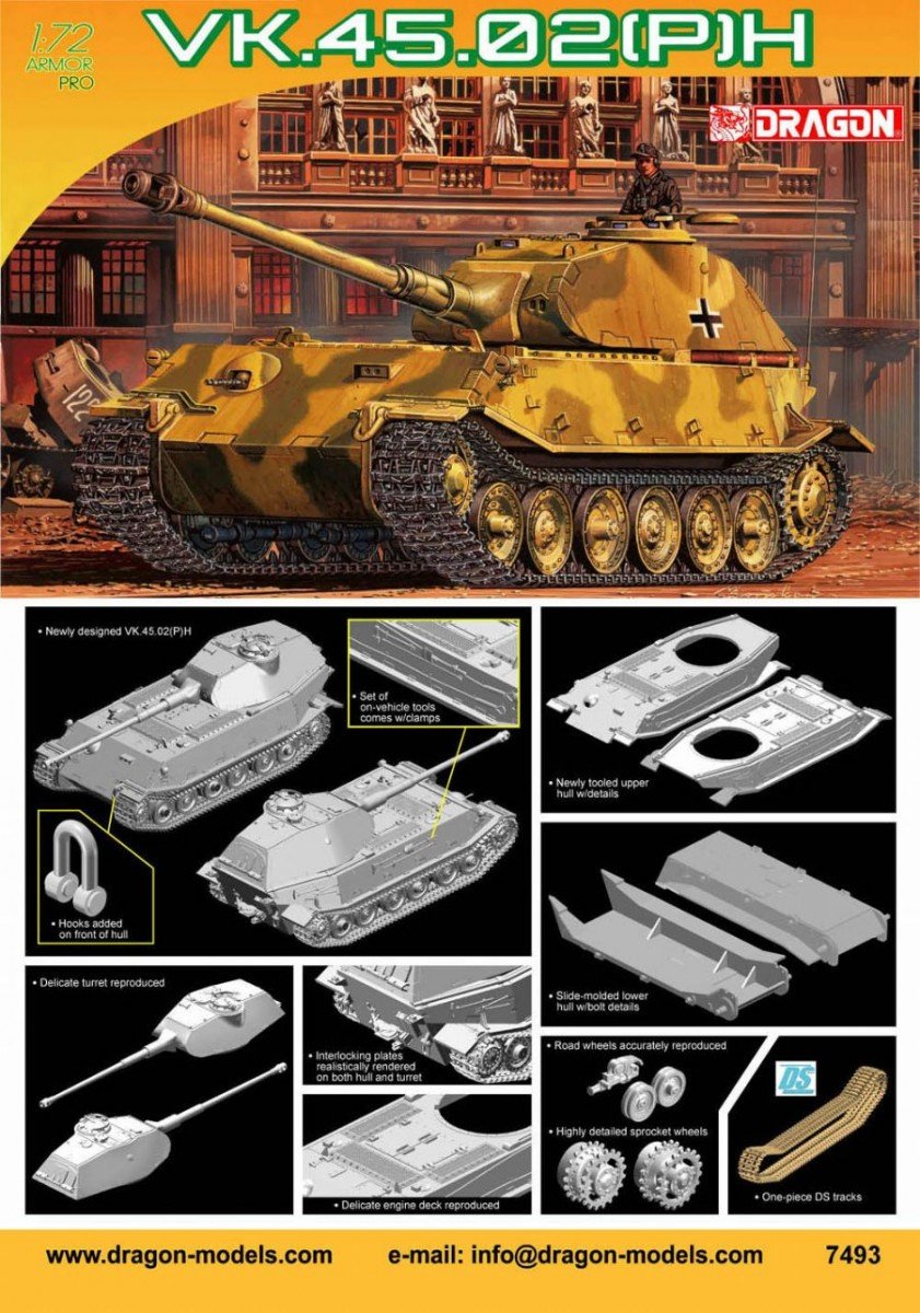 Dragon 7493 VK.45.02(P)H 1/72 – zdjęcie 2