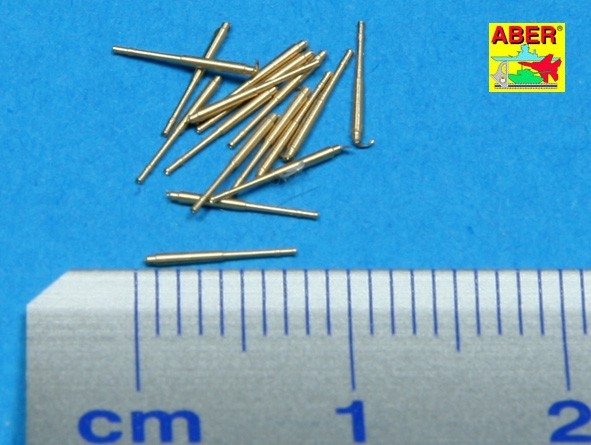 Aber 1/700L-16 Set of 16 pcs 105 mm SFLAK barrels SKC/33 used in C/31 mount for German war ships 1/700 – image 2