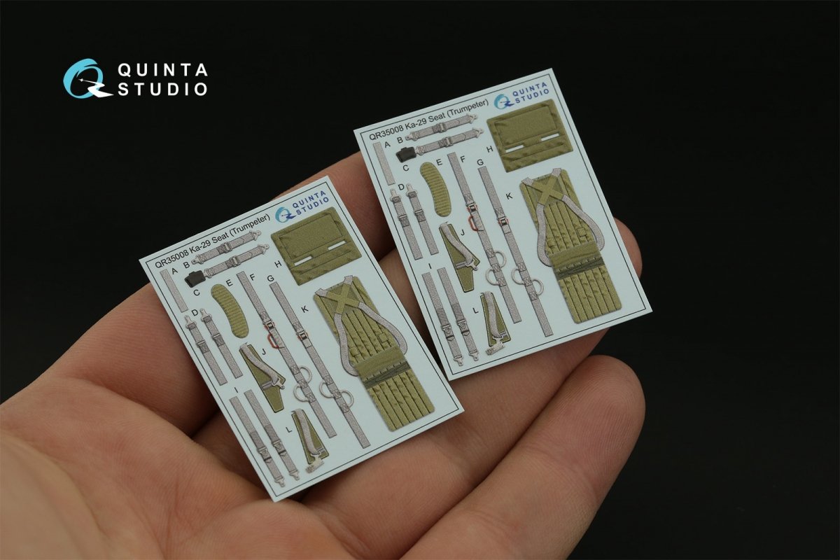 Quinta Studio QD35077 Ka-29 3D-Printed &amp;amp; coloured Interior on decal paper (Trumpeter) 1/35 – zdjęcie 3