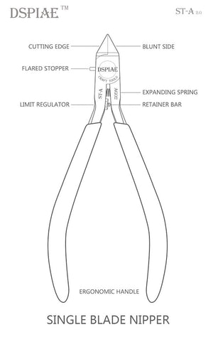 DSPIAE ST-A 3.0 Single Blade Nipper (modeling pliers) – image 5