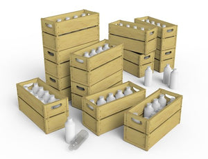 Miniart 35573 MILK BOTTLES &amp;amp; WOODEN CRATES 1/35 – zdjęcie 2