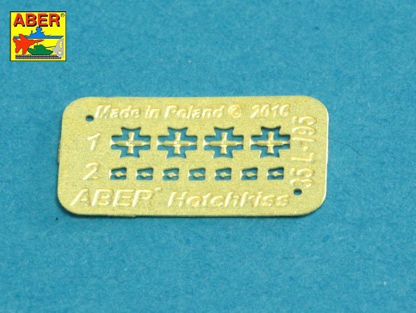 Aber 35L-235 Barrels for British WWI Tank Mk.I Male – 6 pdr. gun x 2pcs. &amp;amp;amp;amp;amp;amp;amp;amp; 8mm Hotchkiss m.1909 x 3 pcs. (1/35) – image 8