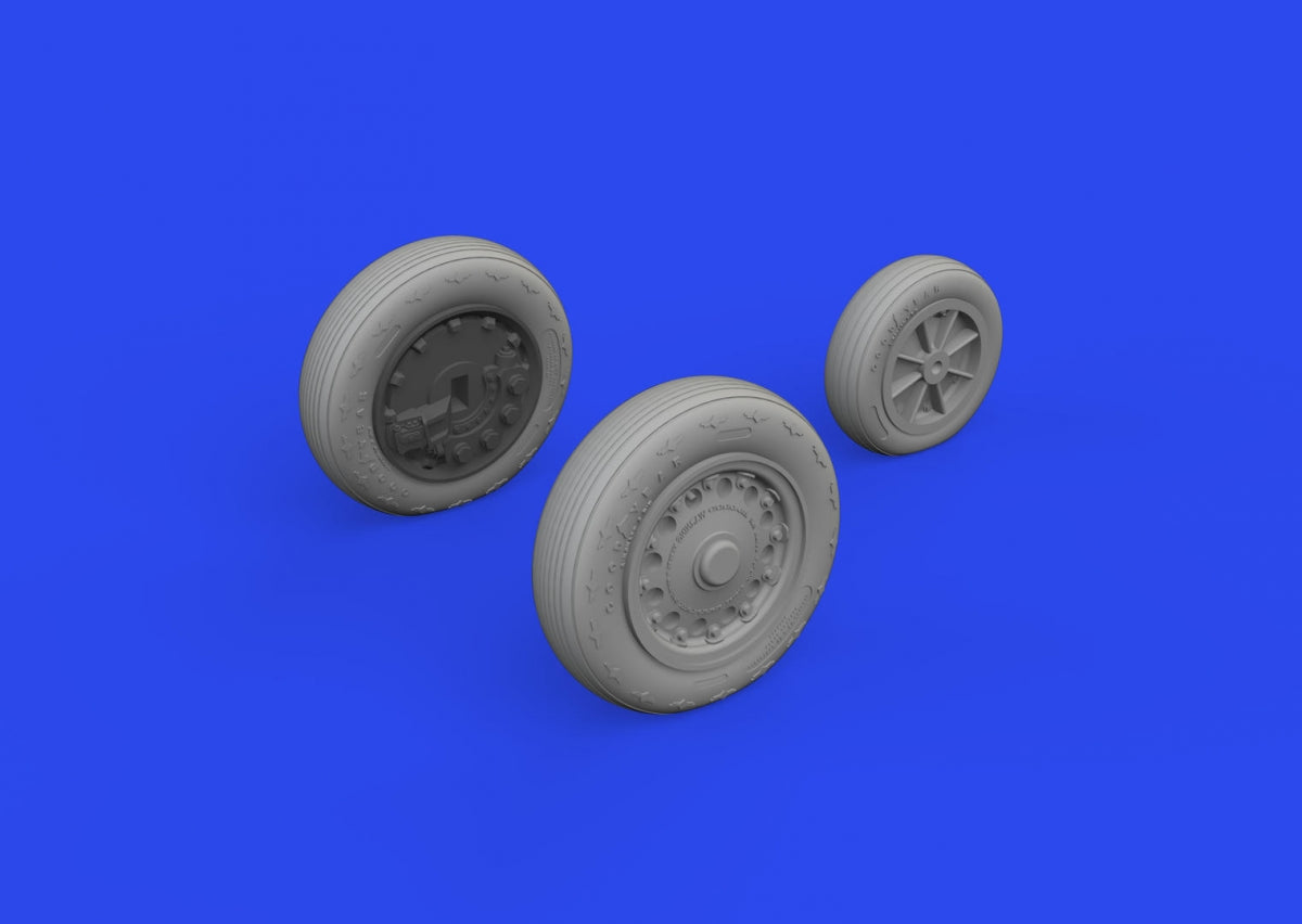Eduard 648968 J-35 Draken wheels Type 2 HASEGAWA 1/48 – zdjęcie 2