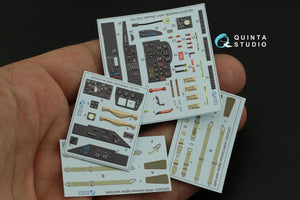 Quinta Studio QD32074 Me 262B1a/U-1 3D-Printed &amp;amp; coloured Interior on decal paper (Revell) 1/32 – zdjęcie 11