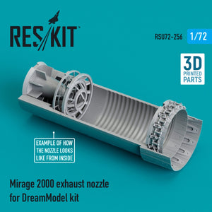 RESKIT RSU72-0256 MIRAGE 2000 EXHAUST NOZZLE FOR DREAMMODEL KIT (3D PRINTED) 1/72 – zdjęcie 2