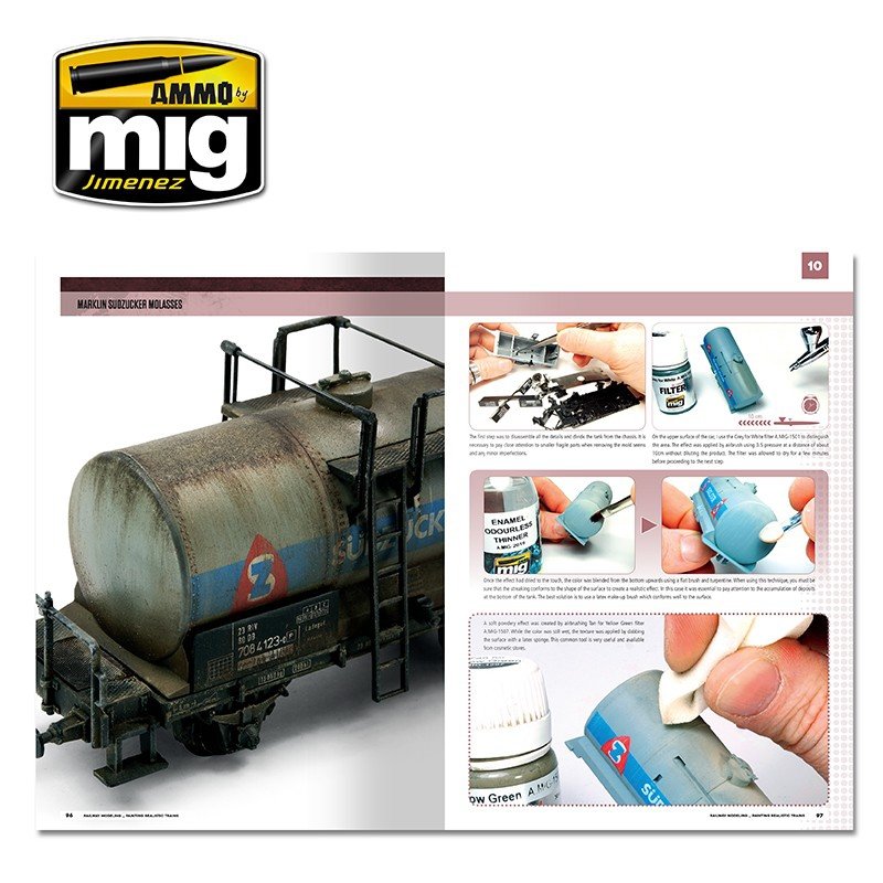 AMMO of Mig Jimenez 6250 MODELLING SCHOOL - RAILWAY MODELING: PAINTING REALISTIC TRAINS – zdjęcie 7