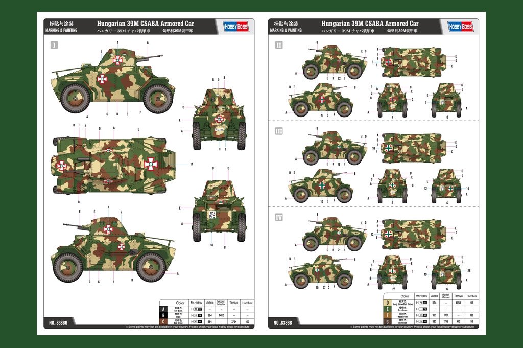 Hobby Boss 83866 Hungarian 39M CSABA Armored Car (1/35) – image 4