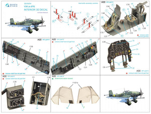 Quinta Studio QD35054 Ju 87G 3D-Printed &amp;amp; coloured Interior on decal paper ( Border Model ) 1/35 – zdjęcie 2