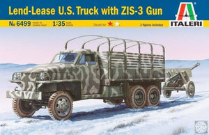 Italeri 6499 2 1/2 tons 6x6 Lend Lease Truck w/ ZIS-3 (1/35)