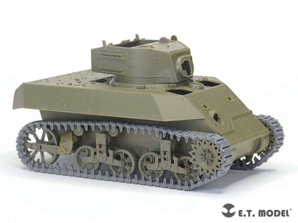 E.T. Model P35-038 WWII US ARMY M3/M5 Stuart Light Tank T16 Workable Track ( 3D Printed ) 1/35 – zdjęcie 5