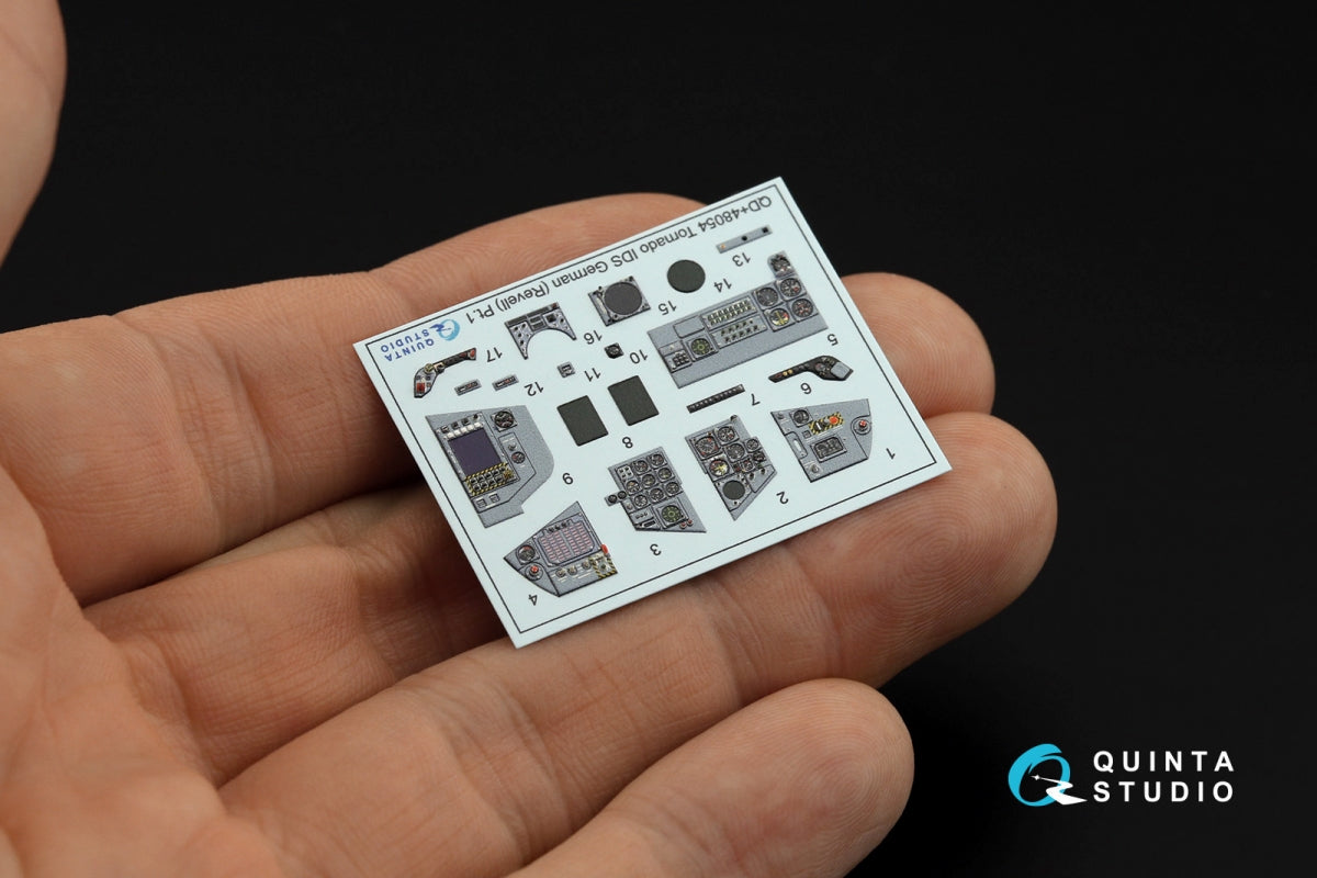 Quinta Studio QDS+48054 Tornado IDS German 3D-Printed &amp;amp; coloured Interior on decal paper (Revell) (small version) (with 3D-printed resin parts) 1/48 – zdjęcie 3
