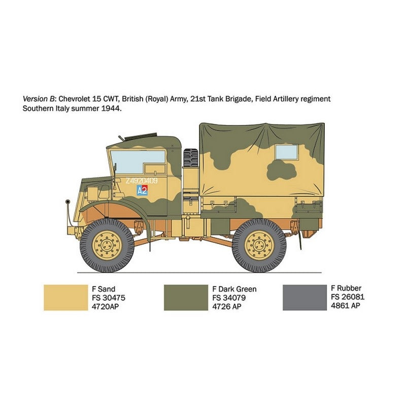 Italeri 0233 Chevrolet 15 CWT 1/35 – zdjęcie 5