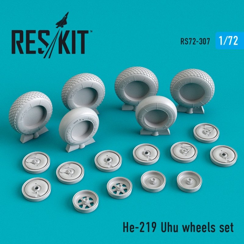 RESKIT RS72-0307 He-219 Uhu wheels set 1/72