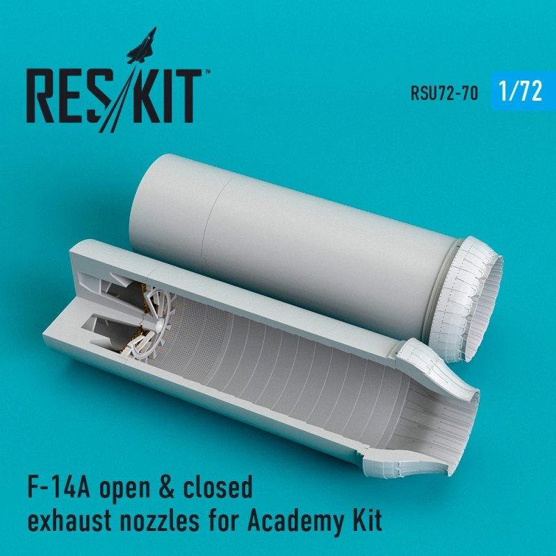 RESKIT RSU72-0070 Buses d&amp;#39;échappement ouvertes et fermées pour F-14A Tomcat (échelle 1/72)