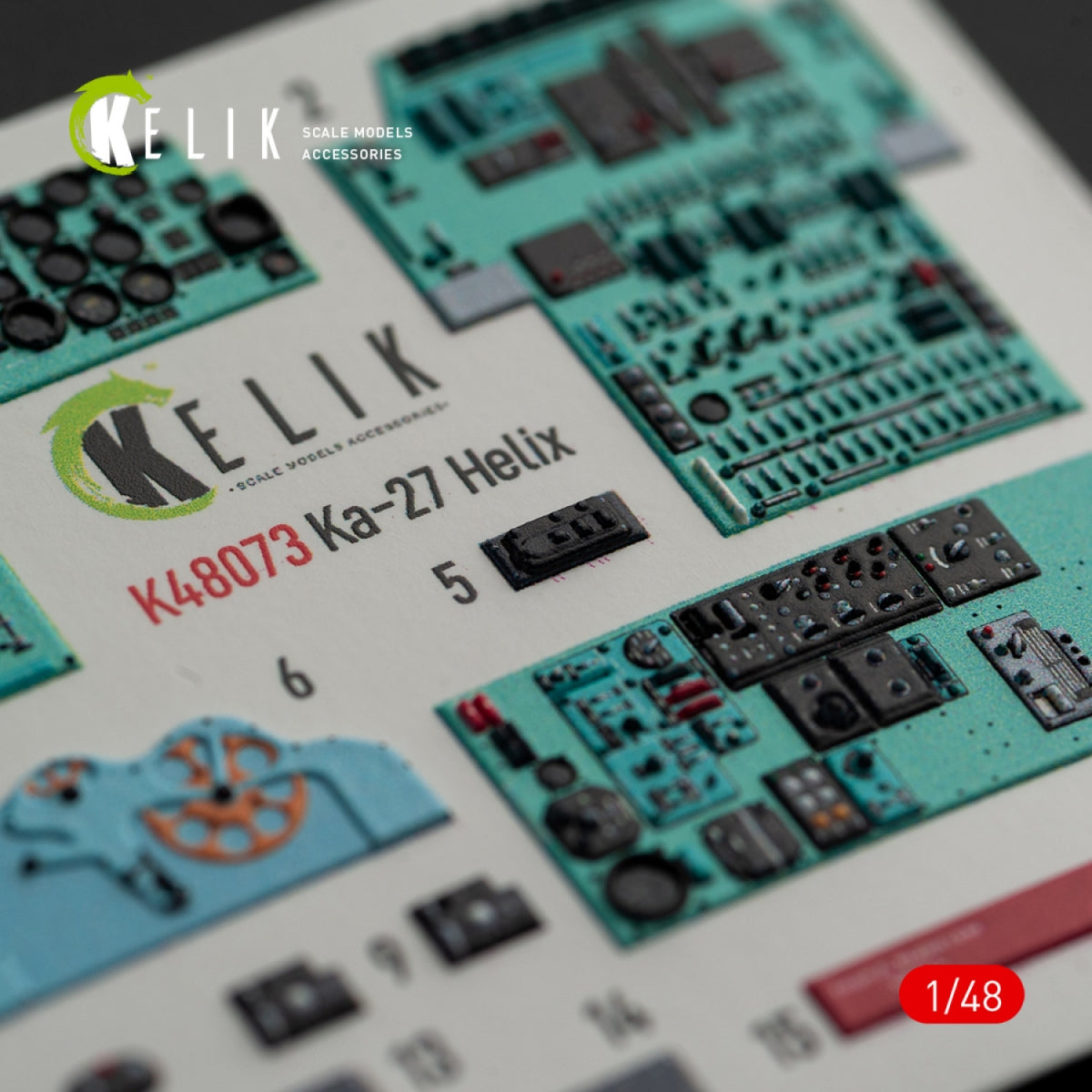 KELIK K48073 Ka-27 Helix interior 3D decals for HobbyBoss kit 1/48 – zdjęcie 6