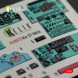 KELIK K48073 Ka-27 Helix interior 3D decals for HobbyBoss kit 1/48 – zdjęcie 6