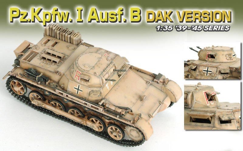 Dragon 6207 Pzkpfw. I Ausf. B, DAK Version 1/35 – zdjęcie 3