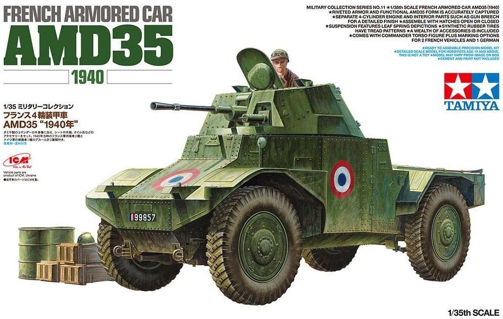 Tamiya 32411 AMD 35 FRENCH ARMORED CAR 1940 1/35