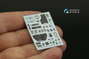 Quinta Studio QD48327 P-38J 3D-Printed &amp;amp; coloured Interior on decal paper (Tamiya) 1/48 – zdjęcie 6