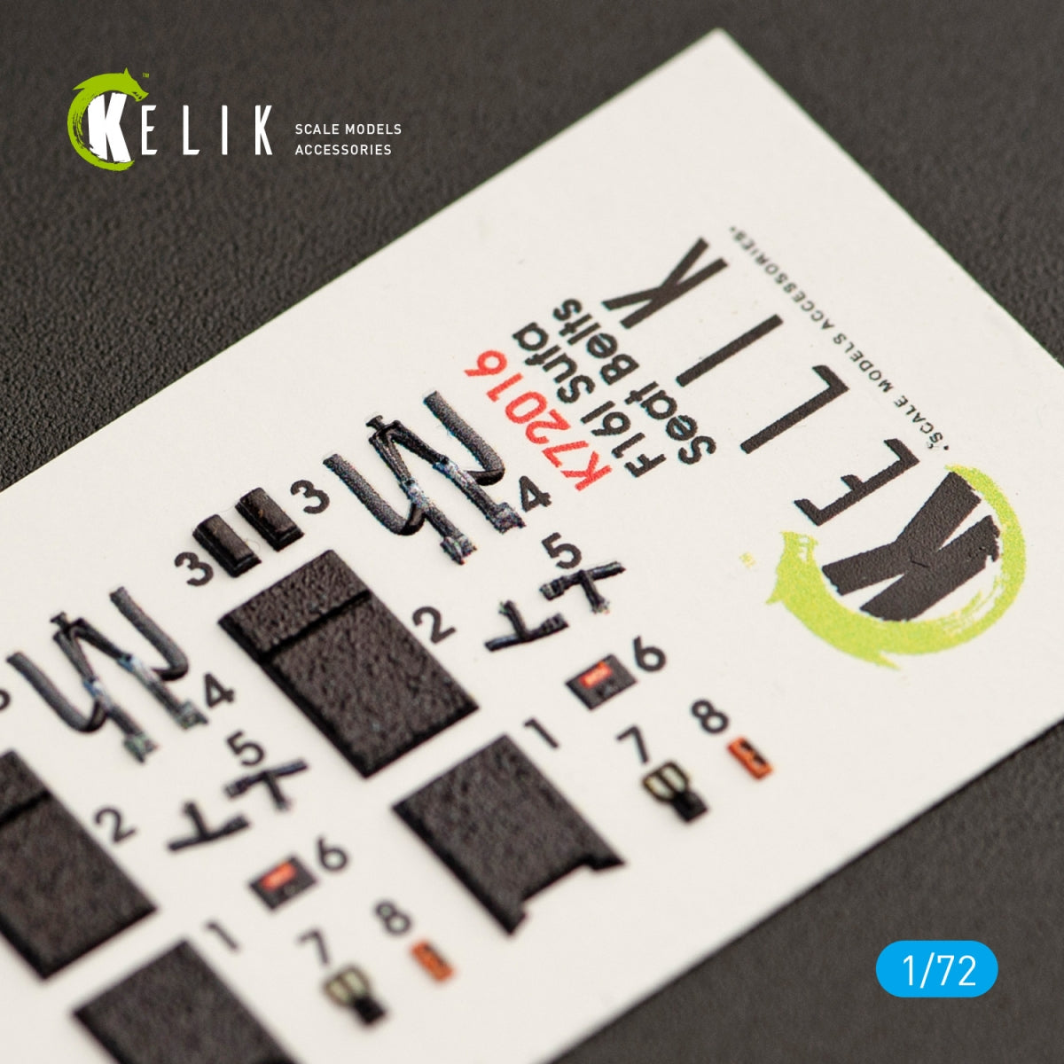 KELIK K72016 F-16I &amp;quot;SUFA&amp;quot; INTERIOR 3D DECALS FOR KINETIC KIT 1/72 – zdjęcie 2