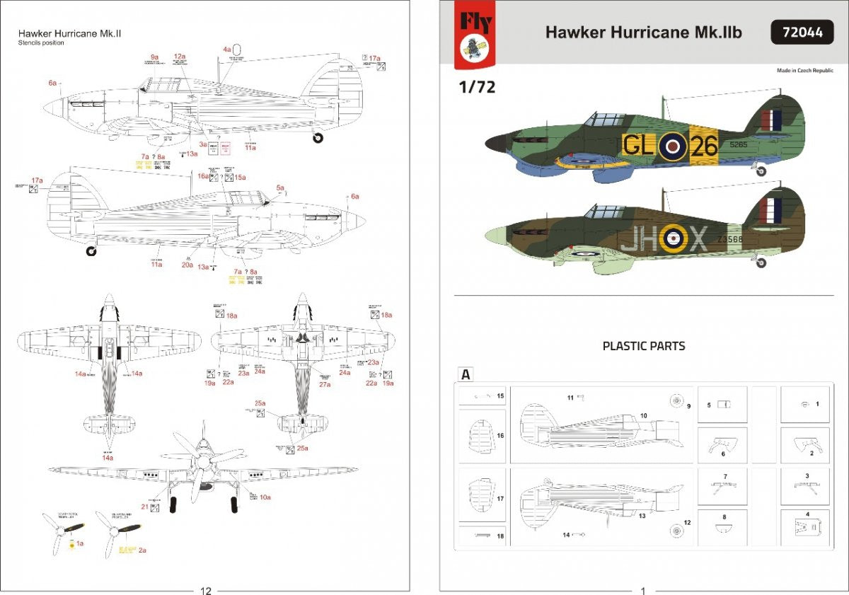 Fly 72044 Hawker Hurricane Mk.IIb 1/72 – zdjęcie 3