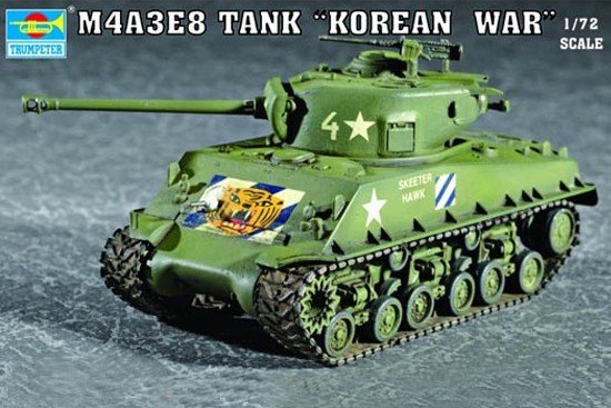 Trumpeter 07229 Char M4A3E8 (chenille T80) (1/72)