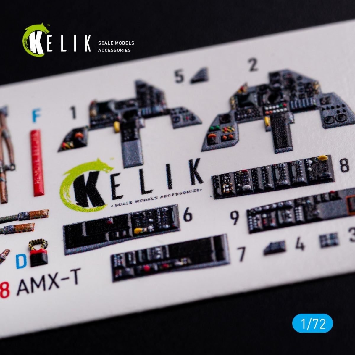 KELIK K72088 AMX-T interior 3D decals for Italeri kit 1/72 – zdjęcie 6