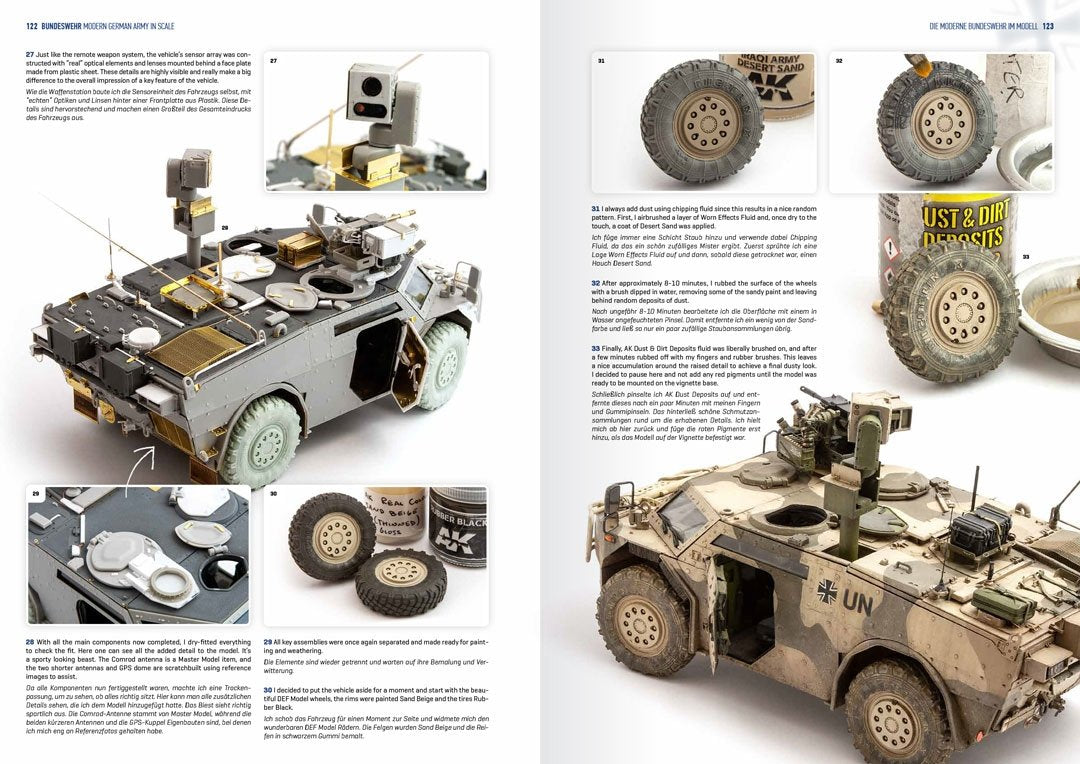 AK Interactive AK524 BUNDESWEHR – MODERN GERMAN ARMY IN SCALE EN/DE – zdjęcie 7