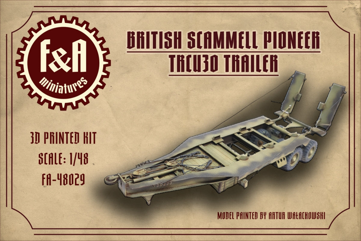 F&A Miniatures FA-48029 TRCU30 Trailer 1/48