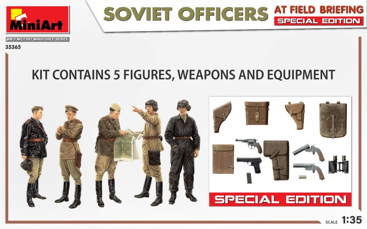 MiniArt 35365 SOVIET OFFICERS AT FIELD BRIEFING. SPECIAL EDITION 1/35 – image 2