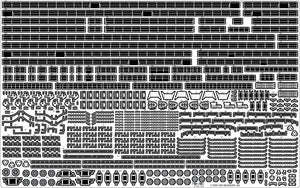 Pontos 37025FN IJN Musashi 1944 Detail up set Advanced Hinoki Tone Deck 1/350 – zdjęcie 15