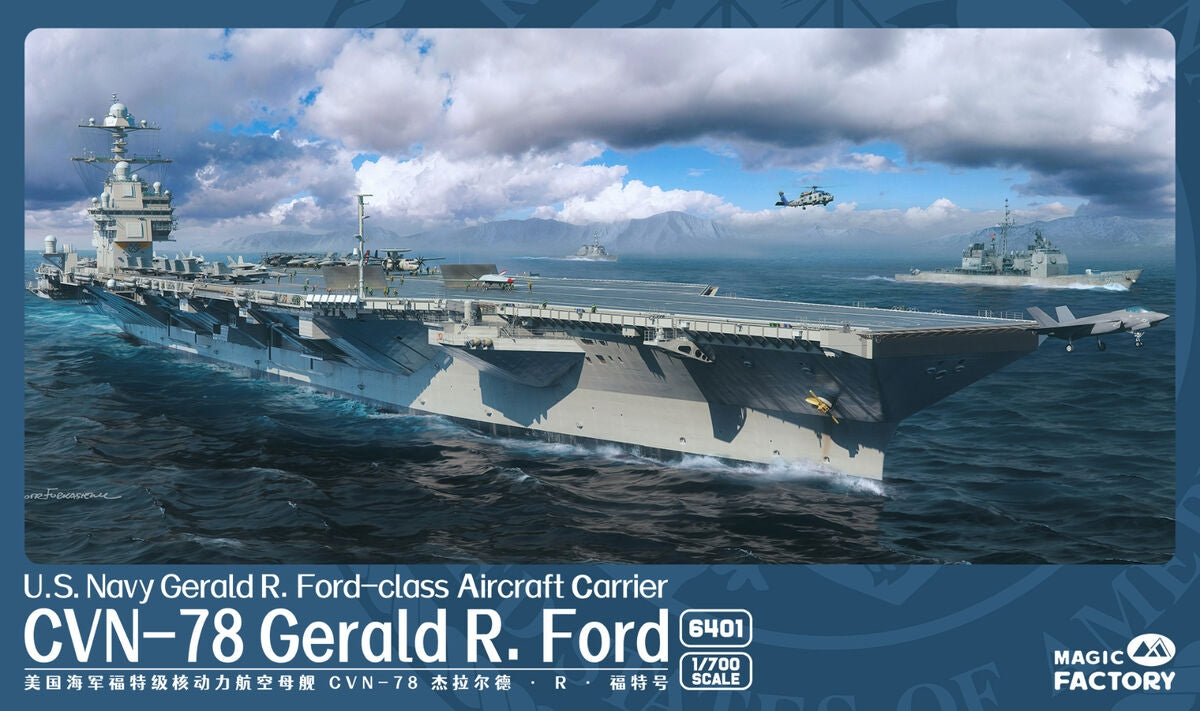 Magic Factory 6401 USS Gerald R. Ford (CVN-78) - US Navy Gerald R.Ford - class Aircraft Carrier 1/700 – zdjęcie 2