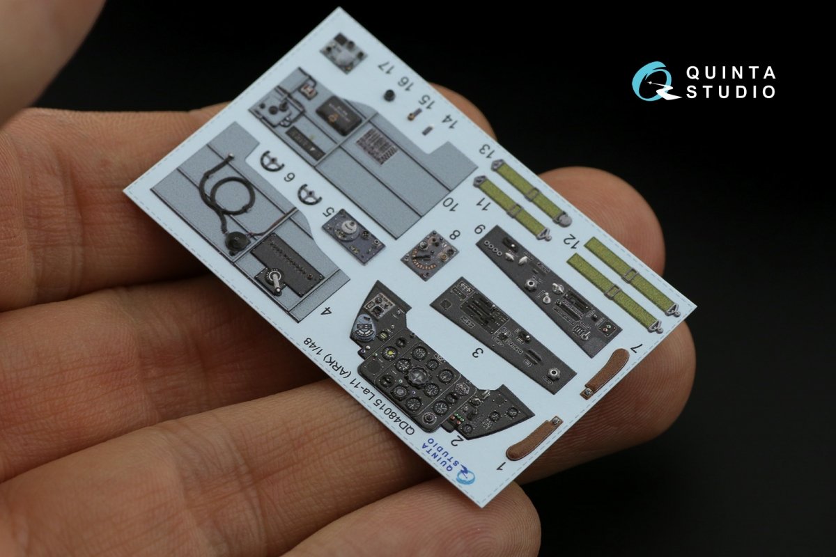 Quinta Studio QD48015 La-11 3D-Printed &amp;amp; coloured Interior on decal paper (ARK) 1/48 – zdjęcie 6