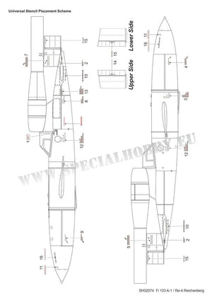 Special Hobby 32074 Fieseler Fi 103R / V-1 Reichenberg 1/32 – zdjęcie 3