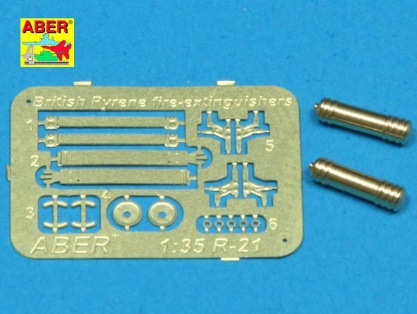 Aber R-21 WW II (early model) pyrene fire-extinguishers used in British Army 1/35