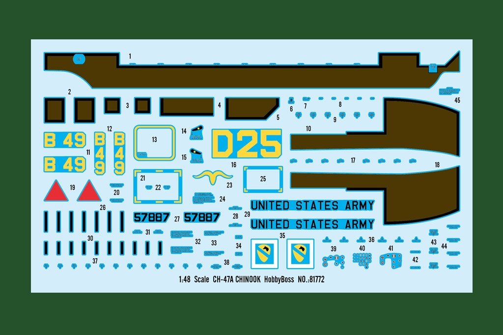 Hobby Boss 81772 CH-47A Chinook 1/48 – zdjęcie 9