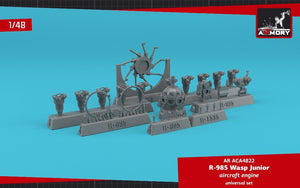 Armory Models ACA4822 R-985 Wasp Junior US aircraft engine 1/48 – zdjęcie 3