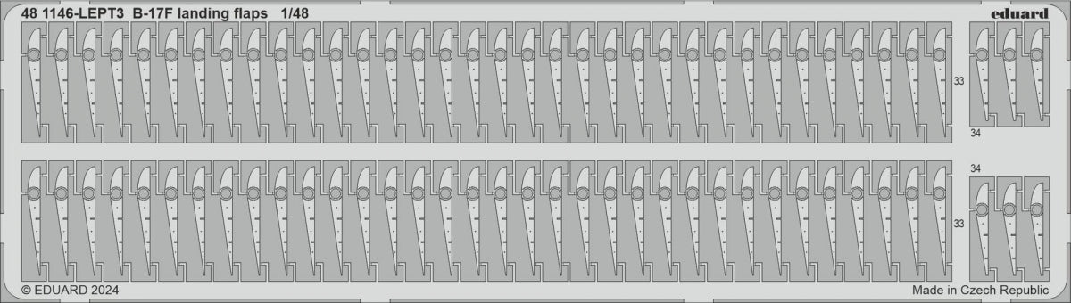 Eduard 481146 B-17F landing flaps EDUARD 1/48 – zdjęcie 3