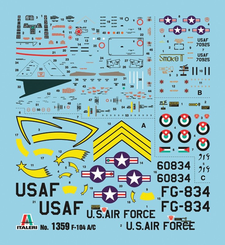 Italeri 1359 F-104 A/C STARFIGHTER 1/72 – zdjęcie 3