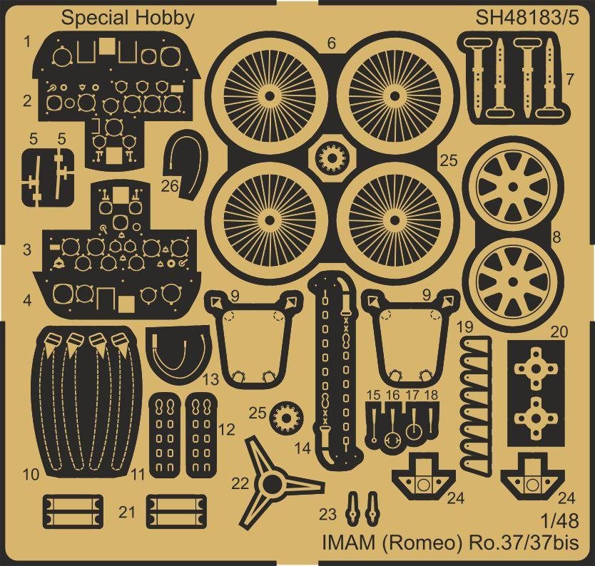 Special Hobby 48183 IMAM (Romeo) Ro.37 A30 engine 1/48 – image 4