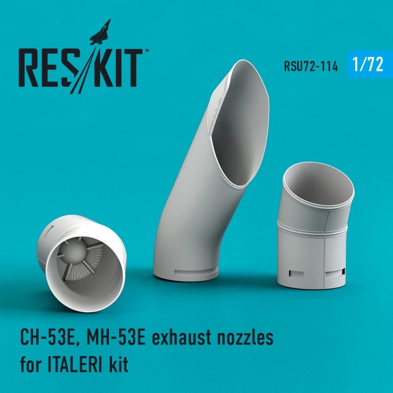 RESKIT RSU72-0114 Buses d'échappement CH-53E, MH-53E pour Italeri 1/72